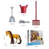 Farm Animal Horse Animal Model Can Comb Hair Horse Action Figure Ranch Horse Model Toys  Kids Toy