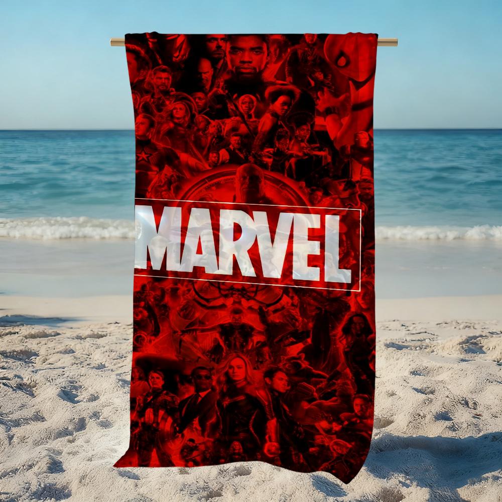 M-mARVEL-l logo anime Towel Beach Quick Dry Soft Pool Towels Gift for Travel Gym Shower Camping sports
