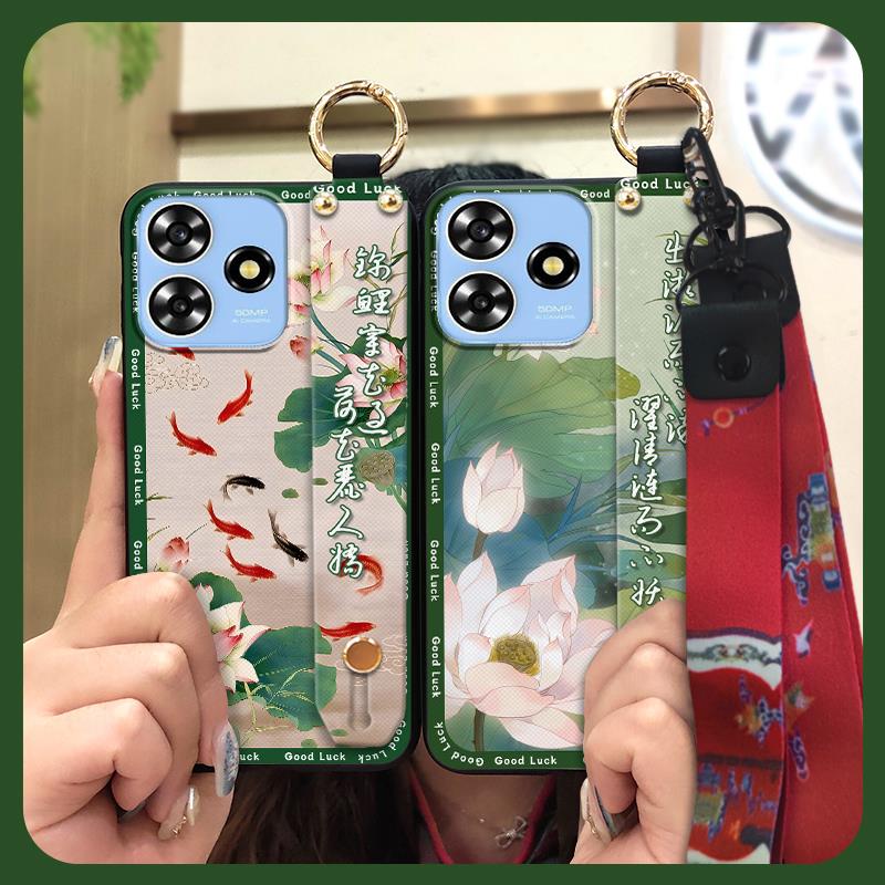 Nárazuvzdorný náramek pouzdro na telefon pro ZTE Blade A73 4G/V50 Smart šňůrka Vodotěsný Ochranný Prachotěsný Zadní kryt