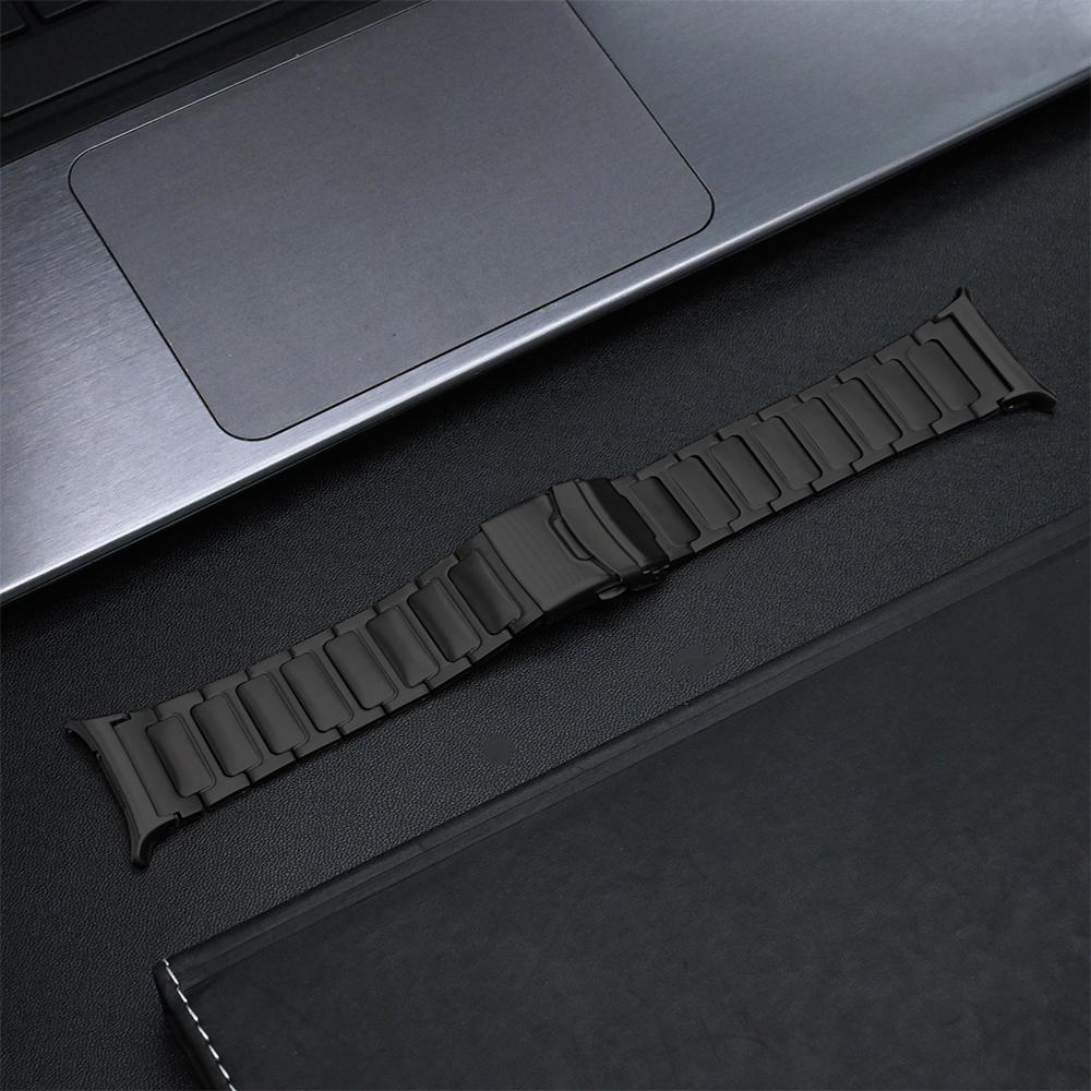 

For Samsung Galaxy Watch Ultra 47mm Safety Buckle Titanium Alloy Strap Replacement Watch Band Black