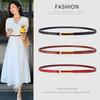 Womens Slim Genuine Leather Belt Dresses Pants Casual Outfits Fashion Waistband