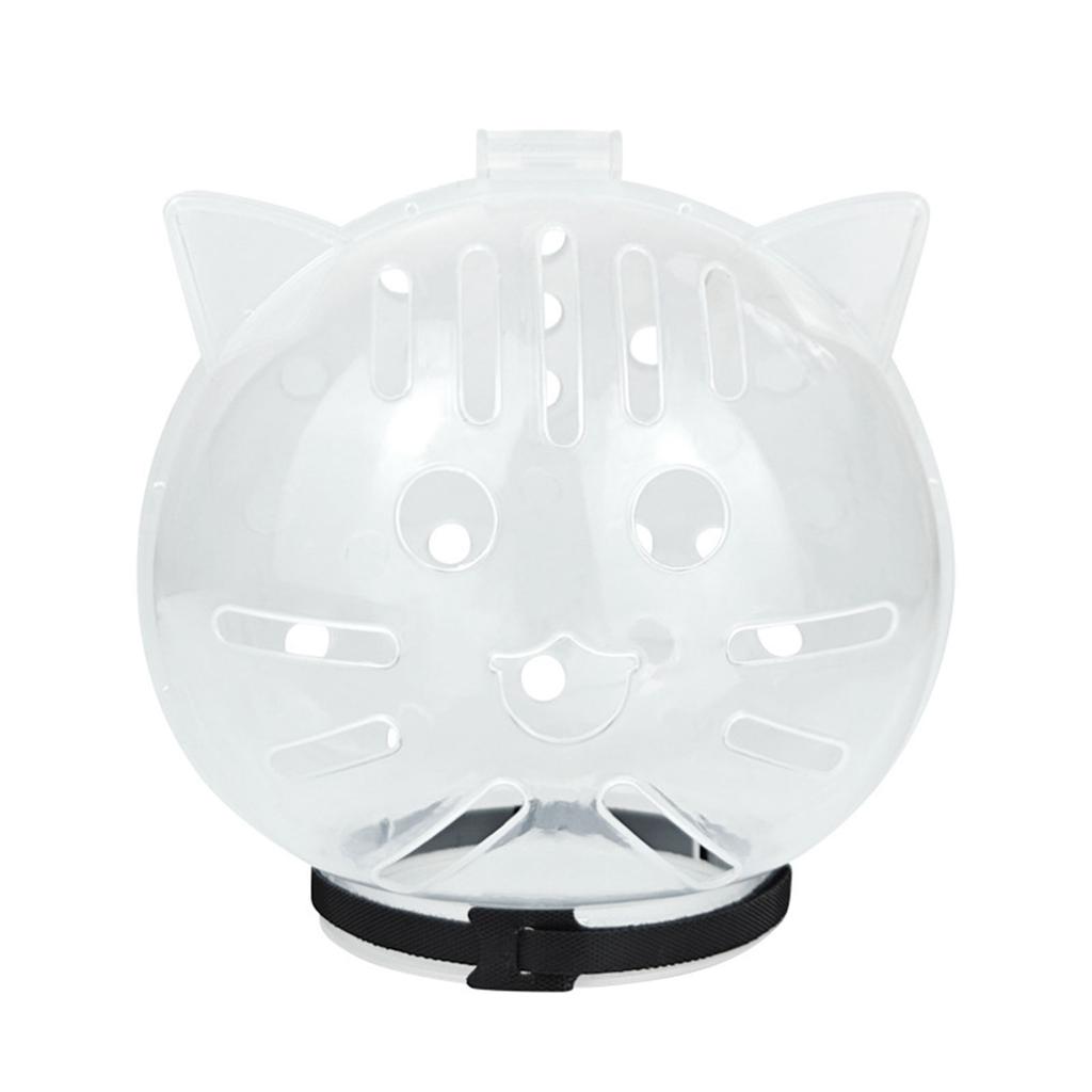 Regulable Cats Space Helmets Soft Breathable Cats Bubble Muzzle For Safety During Grooming Bathing Easy To Clean