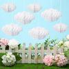 20pcs Cloud Decorations Hanging Tissue Pom Poms Honeycomb Decor Artificial Cloud Ornaments Cloud Honeycomb Hanging Decorations