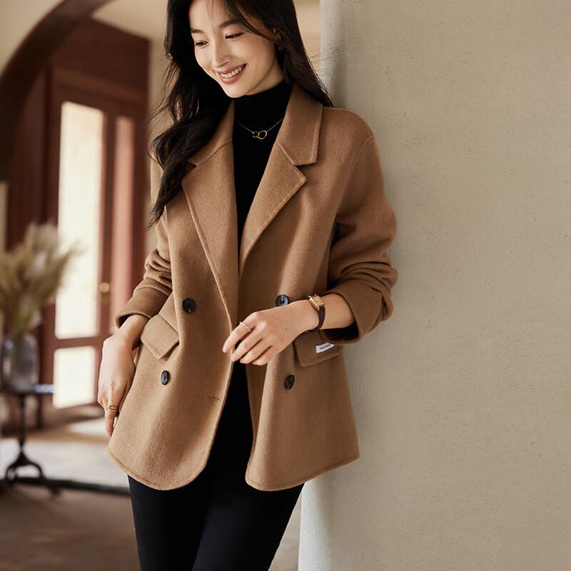 

VICTORIA&VERA Women s Double-Faced Wool Blend Coat XL