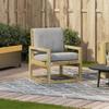 Vidaxl Garden Chair, 57.5X63X76 Cm, Impregnated Pine Wood