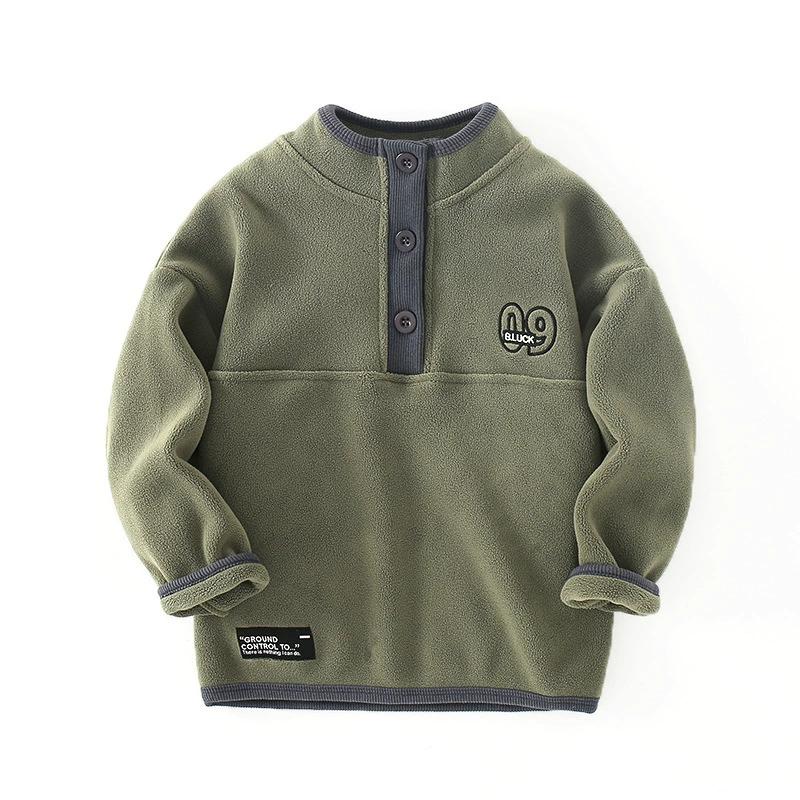 Fleece and Thick Solid Color Sweatpants for Kids Plus Velvet Thickened Solid Color Children's Sweatpants Children's Sports Pants