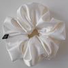Pearl Satin Scrunchie_Large_Light Ivory