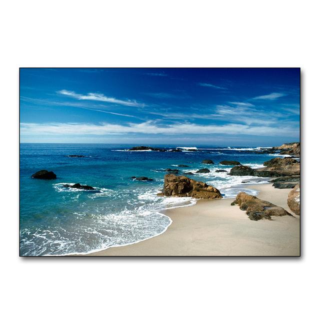 Sonnenaufgang, Meereslandschaft, Strand, Leinwandgemälde, moderne Poster und Drucke, Cuadros, Wandkunst, Bilder, Wohnzimmer, Heimdekoration, ohne Rahmen, ohne Rahmen