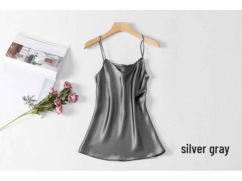 Hyuna Style Satin Silk Camisole - Women's Sexy Chic Spring/Summer 2026 Tank Top