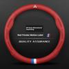 Car 3D Embossing Ventilate Steering Wheel Cover For Mitsubishi Outlander Pajero Asx Colt Lancer Evolution X L200 Triton RALLIART CK2