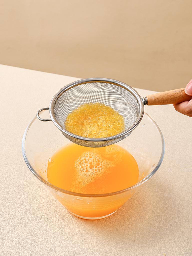304 Edelstahl Filterlöffel Holzgriff Feines Sieb Sojamilch Saft Seiher Mehl Sieb Küchenwerkzeuge