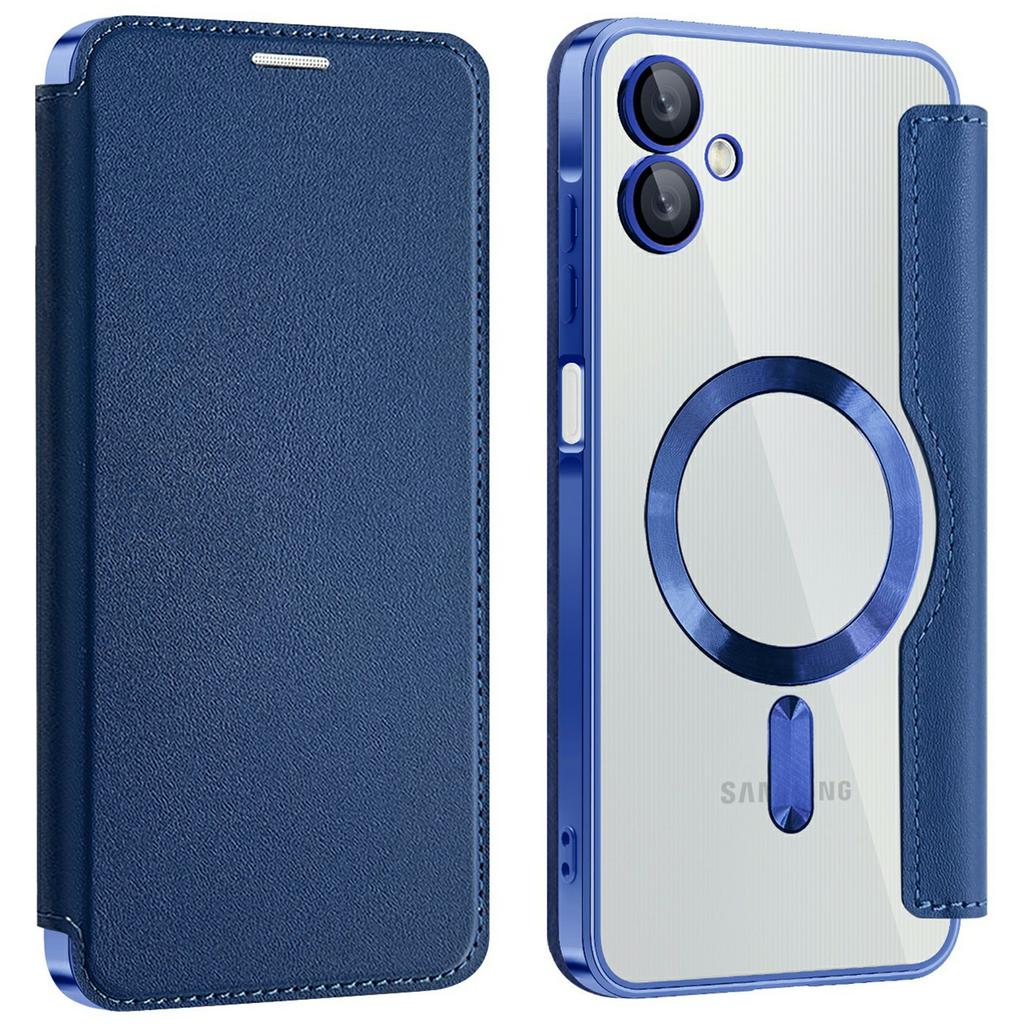 For Samsung Galaxy A06 4G Case Compatible with MagSafe RFID Blocking Card Holder Leather Phone Cover