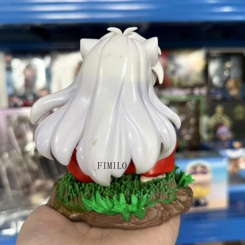 Action Figure di Inuyasha Anime Versione Q Figure di Inuyasha da Bambino Modello Tappo per Spaghetti PVC Ornamenti da Collezione Bambole Carine Giocattoli