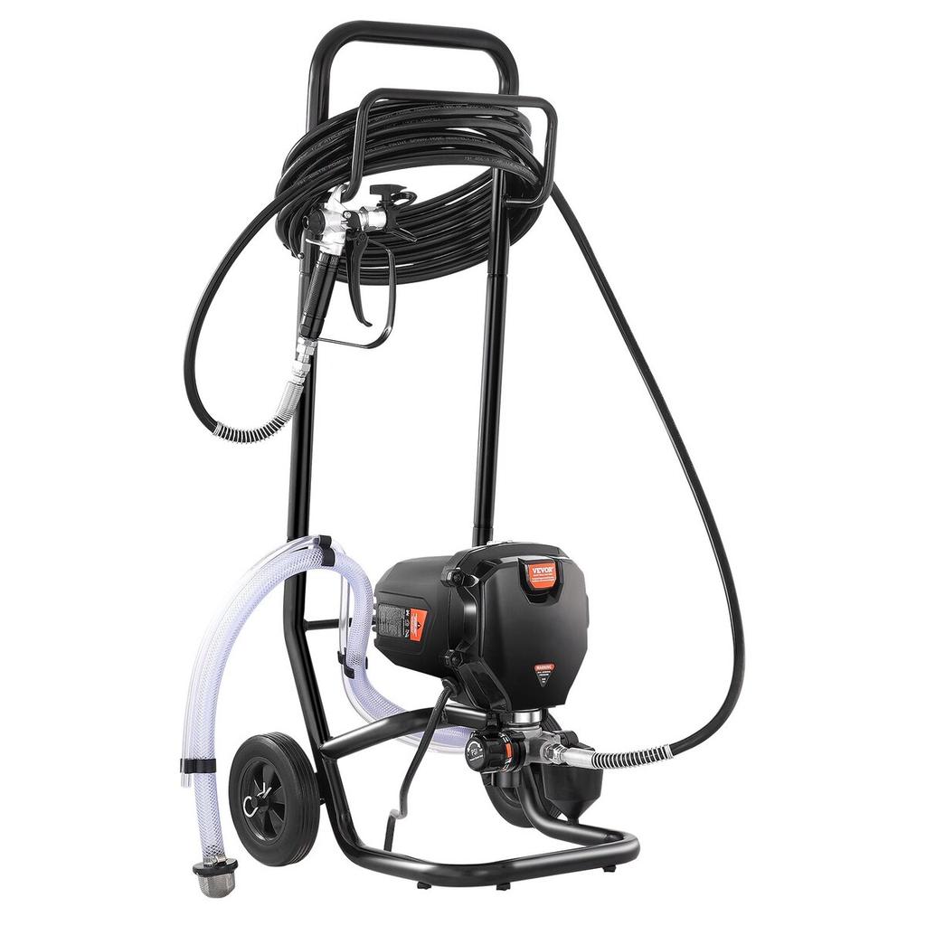 Stand Airless Paint Sprayer, 750W 3000PSI High Efficiency Electric Airless Sprayer With Cart, Fine And Even Painting Effect, Paint Sprayers for Home
