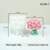3D Rosenstrauß Kerzen Silikonform Chrysanthemen-Blütenstand Harzform Blume Pfingstrose Gipsform Valentinstagsgeschenk