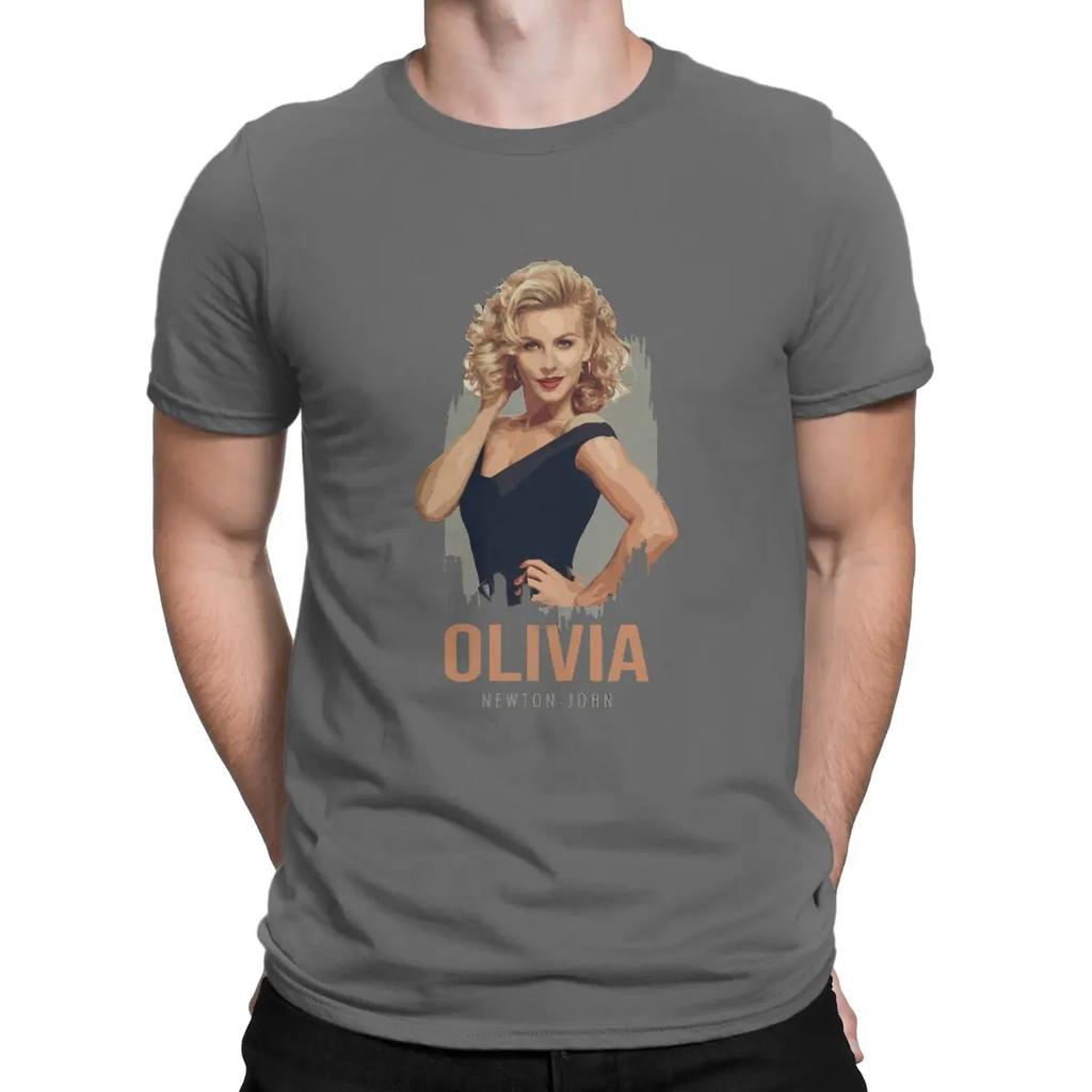 T-Shirts Australian Pop Singer Fashion Pure Cotton Short Sleeve Olivia Newton John T Shirt Clothes New Arrival Unisex