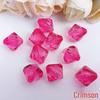 Acrylic Transparent 14mm Double-Pointed Rhombus Imitation Crystal Beads for DIY Jewelry Accessories and Colored Door Curtains