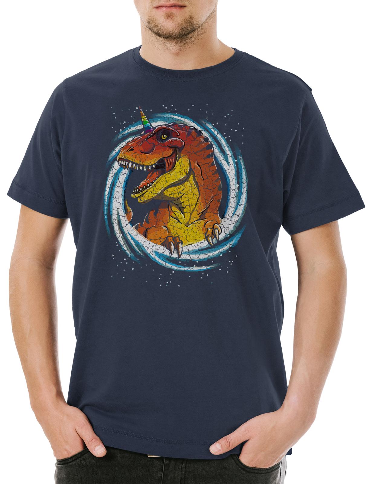 Unicorn Rex Herren T-Shirt Tyrannosaurus T-Rex Dinosaurier Einhorn Dino Dinosaur XXL
