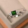 Groovy Ring Trendy Lady Square Cut Ring Engagement