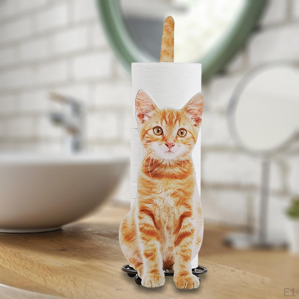 Paper Holder, Toilet Roll Cat Towel Holder for Bathroom, Kitchen