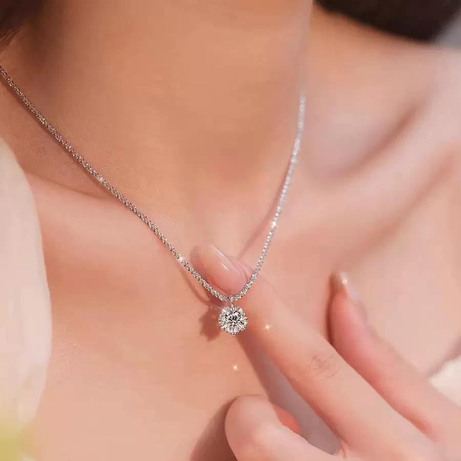 Women's Summer Luxury Titanium Steel Necklace - High-End Design Clavicle Pendant