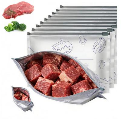 30 Stück S/M/L Verpackung Versiegelbare Folienbeutel Aluminiumfolie Frischhaltebeutel Versiegelbarer Beutel Kühlschrank Vorratskammer Organizer Beutel