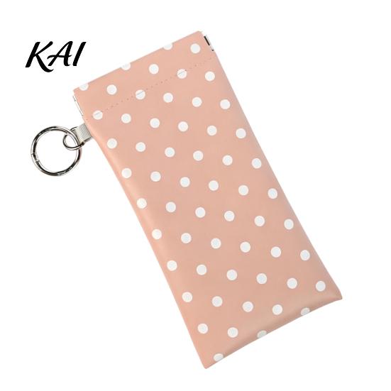Fashion Glasses Container Portable Faux Leather Sunglasses Bag with Hook for Women, Compact Organizer Anti Lost Holder Eyewear Lipstick And