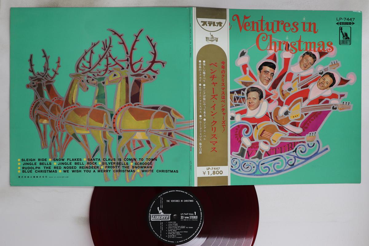

LP Record VENTURES - Ventures In Christmas LP7447 LIBERTY 1965 Japan Obi Rock Used