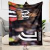 Juventus Star Action Blanket Soft Warm Cozy Perfect for Picnics Bedding Sofa All-Season Use Playful Design Birthday Christmas Gift Blanket