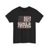 American Gun Rights T-Shirt | BEER GOLF GUNS FREEDOM Shirt