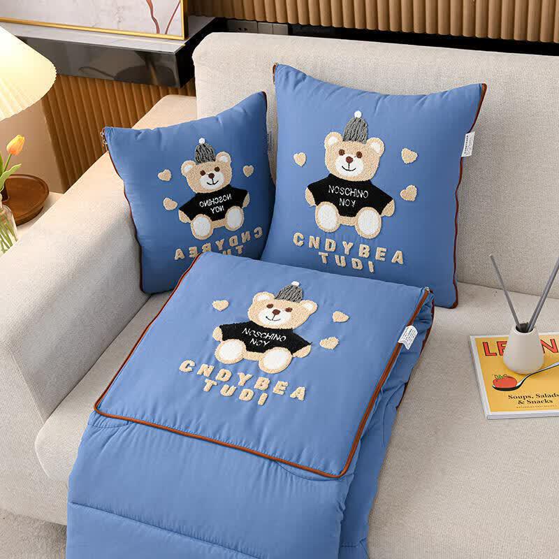 2-in-1 Plush Nap Pillow & Blanket