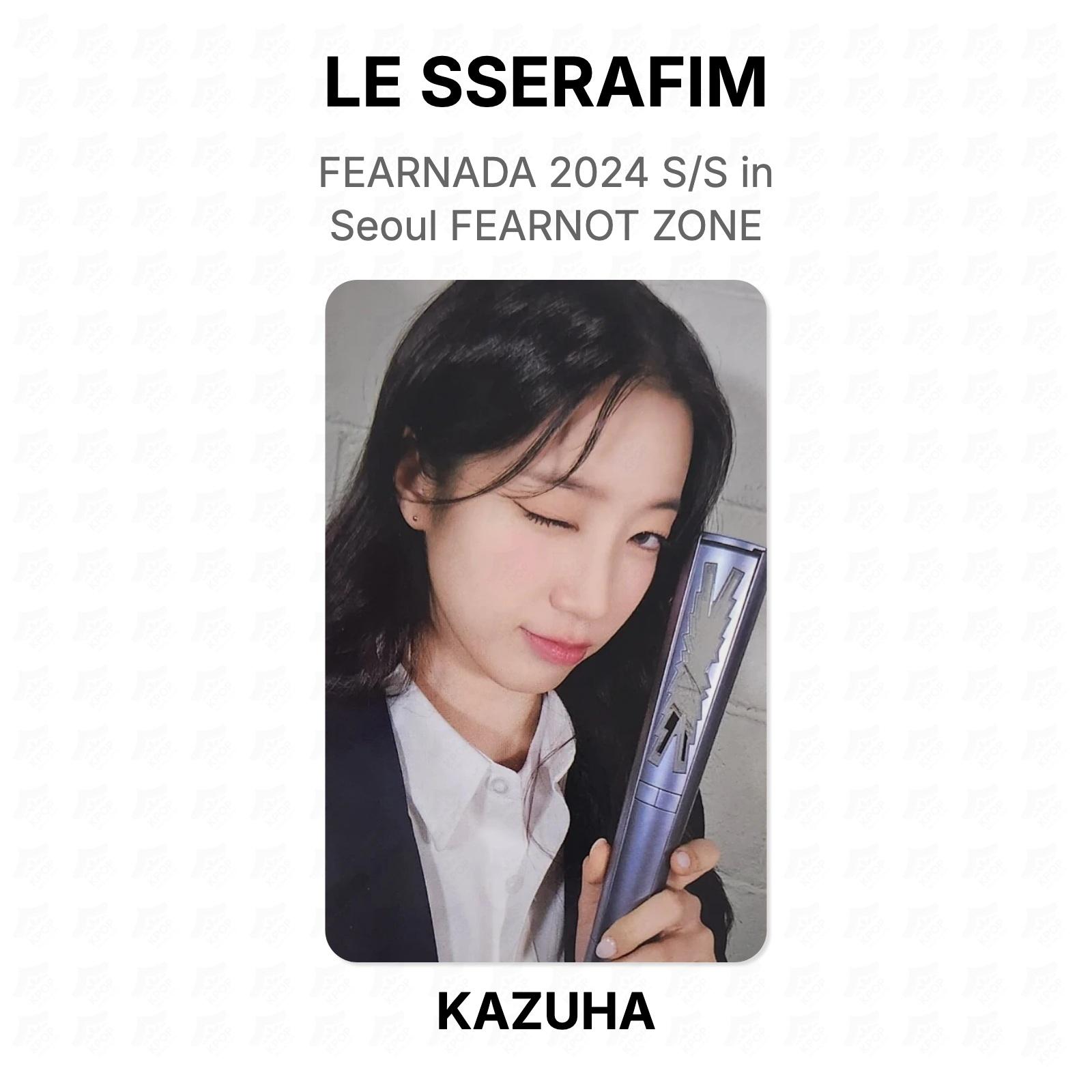 LE SSERAFIM FEARNADA 2024 S/S in Seoul FEARNOT ZONE Official Photocard KAZUHA