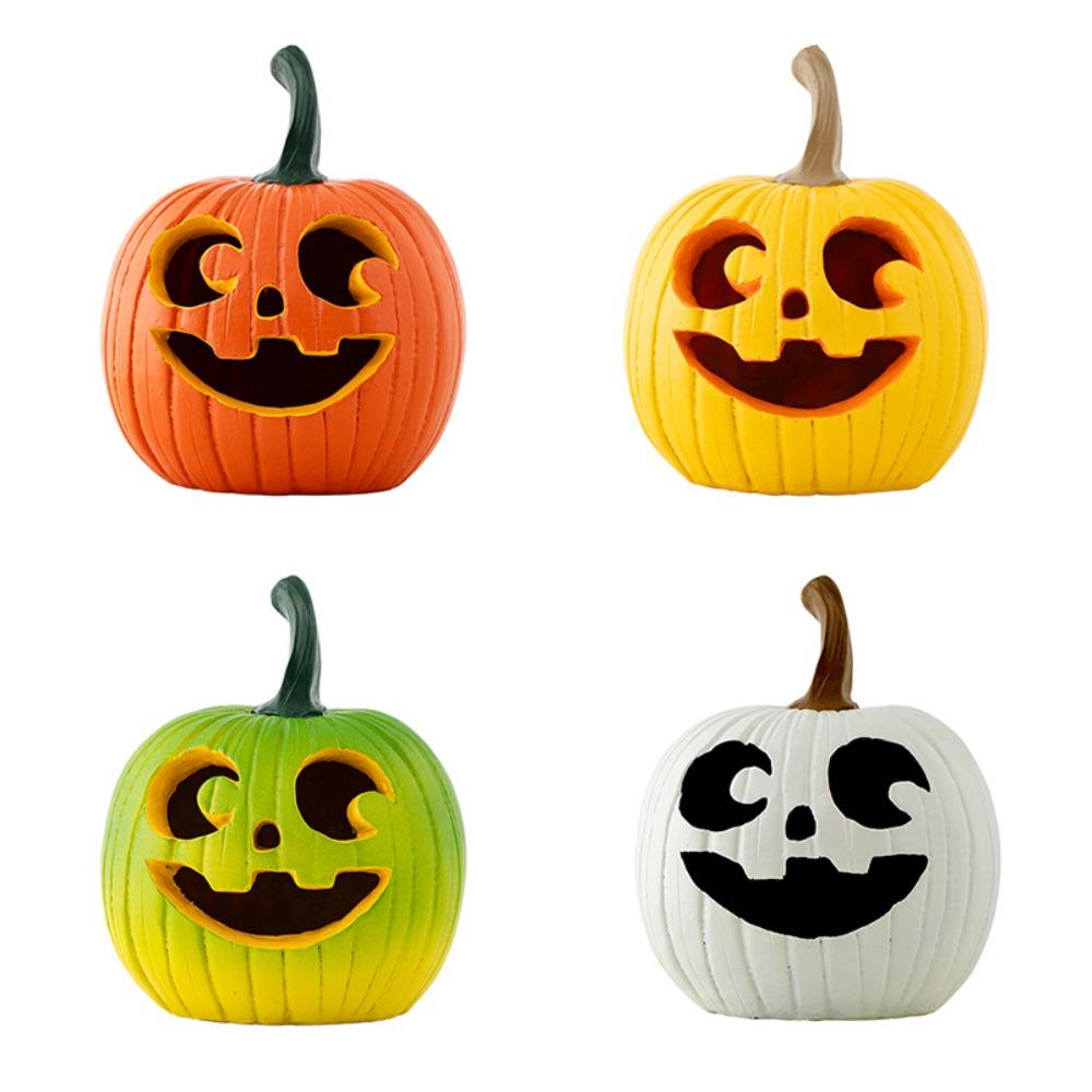 Multi-Color Harvest Festival Ornaments Hollow Pumpkin Statue Halloween Pumpkin Ornaments  Autumn