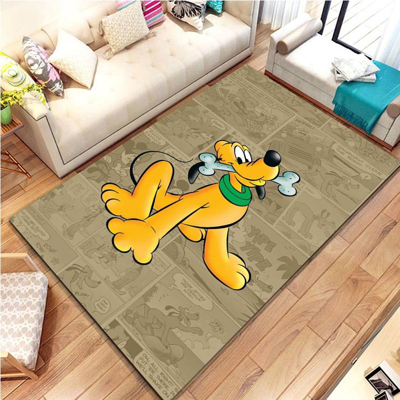 Tappeti Tappeti Disney Pluto con Motivo 3D Grande Area per Casa Soggiorno Camera da Letto Divano Zerbino Decorazione Tappetino Antiscivolo per Bambini Potdemiel