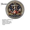 Moneta Souvenir Rotonda Challenge Coin Guardiani del Mare, Stavano di Guardia Moneta da Collezione Incisa su Entrambi i Lati Regalo per Veterano della Marina
