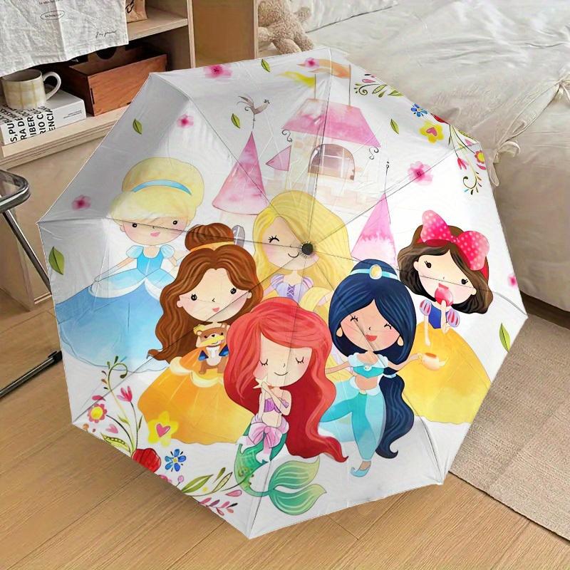 1pc Princess Castle Themed High-quality Umbrella,Automatic Opening and Closing Umbrella,Multi-functional Umbrella G0811239