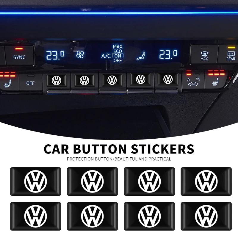 New Car 3D Epoxy Interior Stickers Decorative Decals Accessorie For Volkswagen Passat B5 B6 B7 T4 T5 Golf 4 5 6 Tiguan Jetta Gol