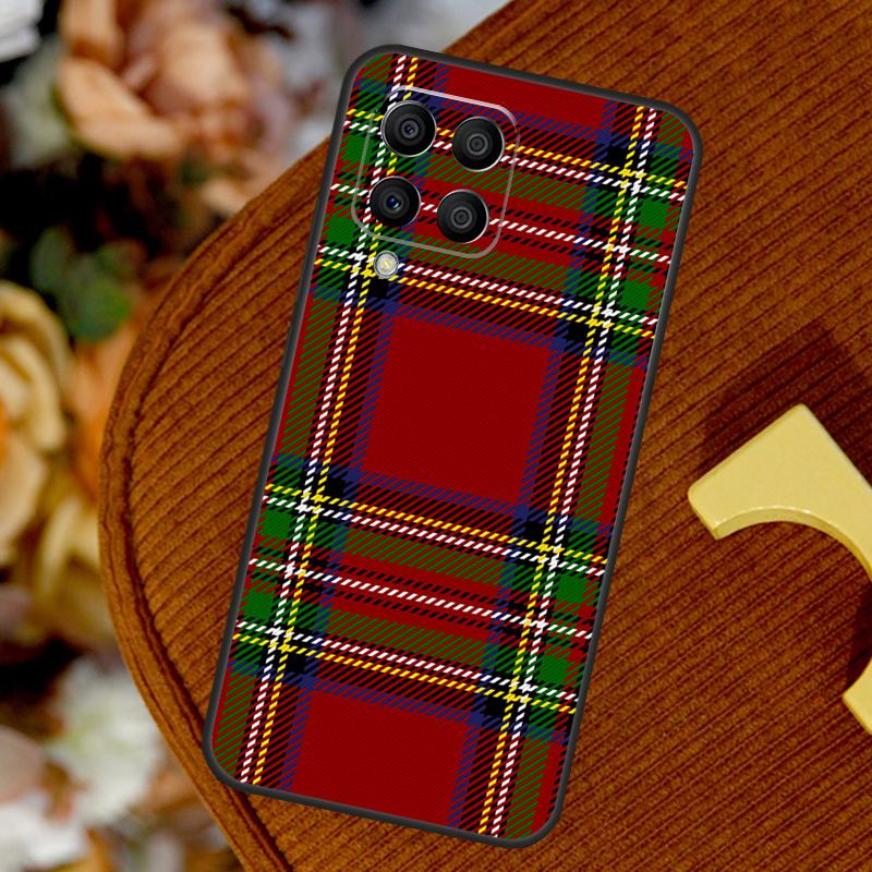 Clan Stewart Tartan Plaid Pattern For Samsung Galaxy M32 M52 M12 M55 M15 M13 M23 M33 M53 M20 M21 M51 M34 M54 M30s M31s Case