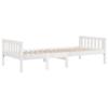 VidaXL Lit pour enfants sans matelas blanc 90x200cm bois de pin massif, lit simple, lit mi-hauteur, lit en bois, lit 855028