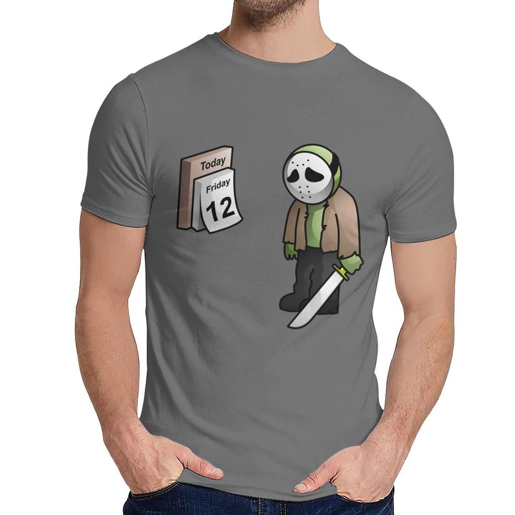 Good Cotton Friday The 13Th Parody The 12Th Sad Jason Voorhees Horror Slasher T Shirt Men