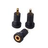 392A 3.5Mm Female Music Video Jacks Socket with Threaded Nut Design Flame Retardant Shell For Secure Installation 5Pcs