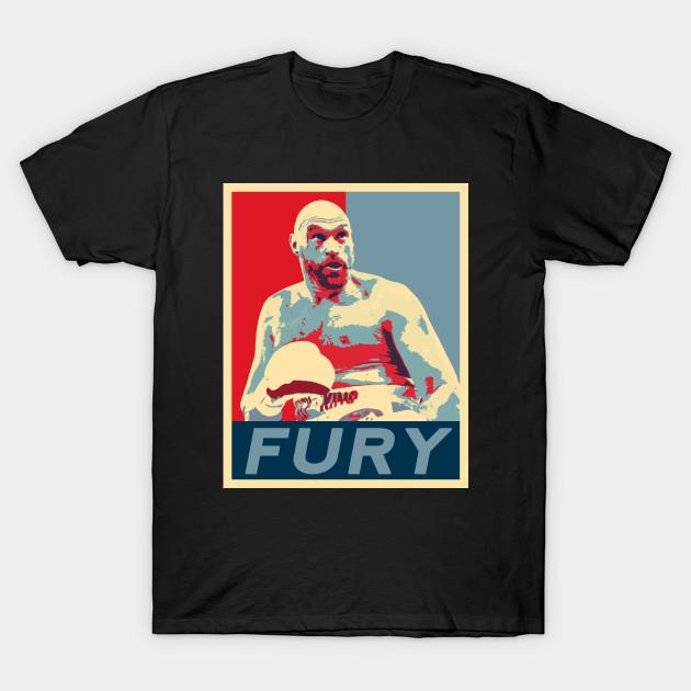 

Men Black Print T-shirt Tyson Fury No-Cut Transfer Paper Print Cotton Tshirt L