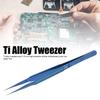Titanium Precision Tweezers, 14cm Long, 0.15mm Tip, Straight, Tapered Tip Ideal for Working Under a Microscope, for Cell Phone Repair
