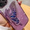 Quicksand Butterfly Glitter Plating Phone Cases For Samsung Galaxy A12 A13 A23 A33 A53 A73 A32 A52S A52 A72 Soft Silicone Cover