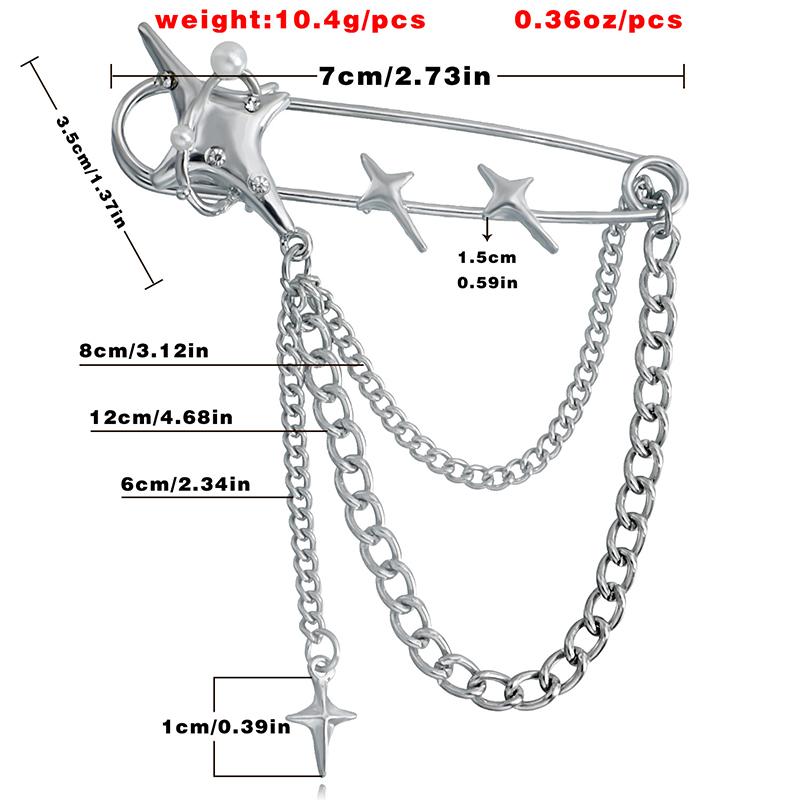 Elegante Perlenketten Quastenbrosche Mode Damen Kleidung Dekor Accessoires Schmucknadel Hosen Taillenverstellstifte Taschenanhänger Geschenke