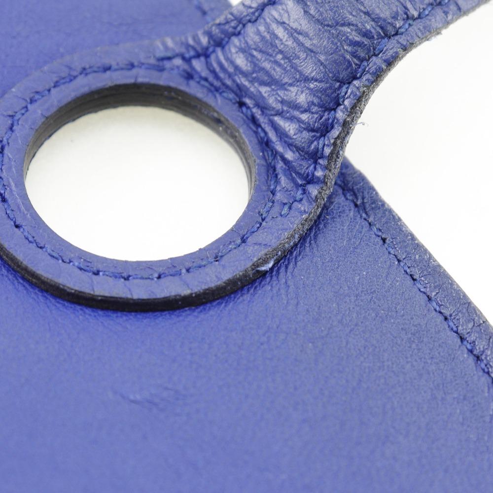 Hermes Dogon GM Purse Blue Togo Unisex Used