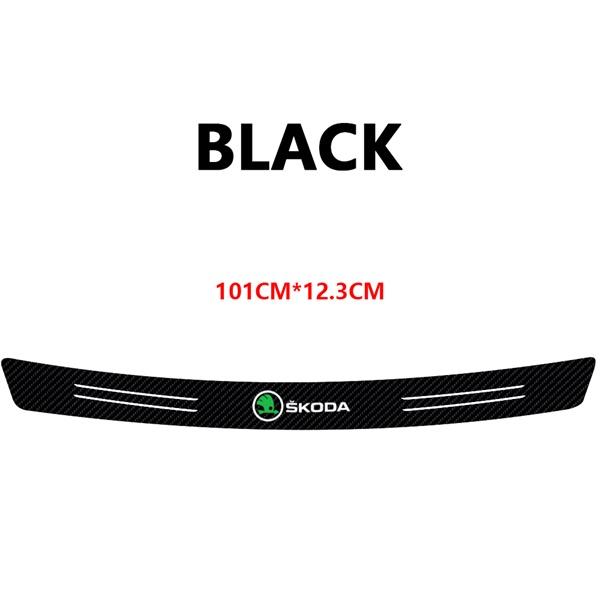 CGO1 Car Emblem Door Sill Protector Sticker Rear Trunk Film Accessories For Skoda Kodiaq Octavia Enyaq Kamiq Scala Rapid Superb MK2 3