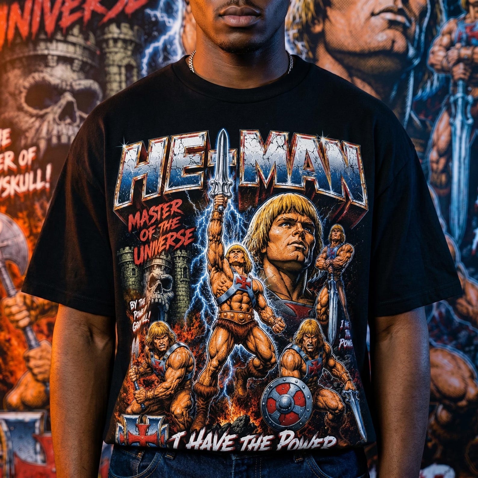 He-Man Masters of the Universe Graphic Tee | Vintage Bootleg Comic ArT-Shirt S