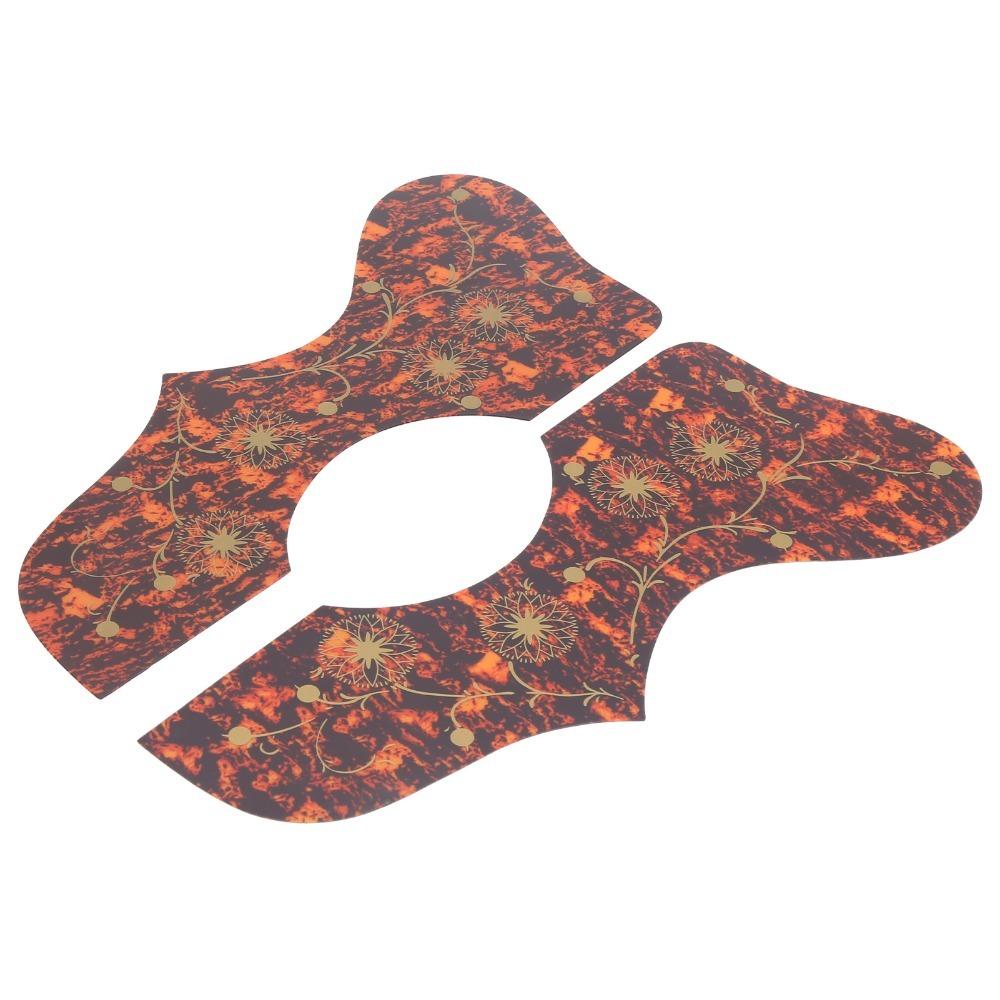 PVC Guitar Guard Self Adhesive Stringed Instrument Guard Cool Pickguard  Guitar Accessories коричневый
