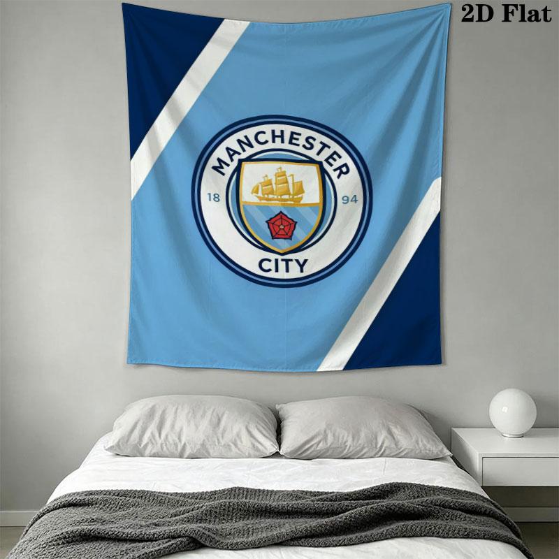 Sacred MCFC BadgeWall Hanging Printed Fabric Blanket Decorative Tapestries for Bedroom Living Room Home Decor